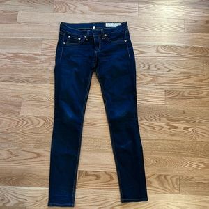 Rag & Bone Soft Harrow Skinny Low Rise Jeans Size 25